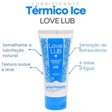 Imagem de Lubrificante Íntimo a Base de Água Love Lub Térmico Ice 60g  La Pimien