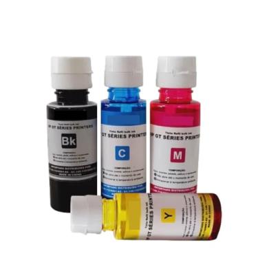 Imagem de Kit 4x Tinta Para Impressora HP Ink Tank 416 Smart tank 517 Gt5822 Compativel GT51 GT52