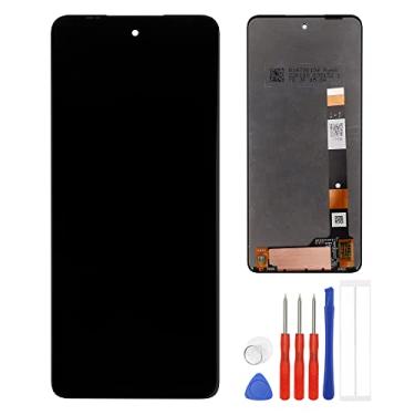 Imagem de E-yiiviil Tela LCD compatível com Moto Edge 2021 5G XT2141 17.3 cm LCD Touch Screen Display Assembly com ferramentas (preto)
