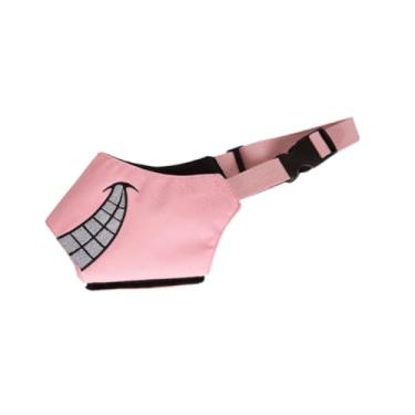 Imagem de Generic Focinheira para cachorro, focinheira antilatidos, acessórios de nylon à prova d'água, focinheira ajustável para filhotes de desenho animado, para