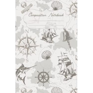 Imagem de Notebook: Atlas Journal College Ruled Notebook for Sail Boat Lovers | 120 Pages 6 x 9 Size