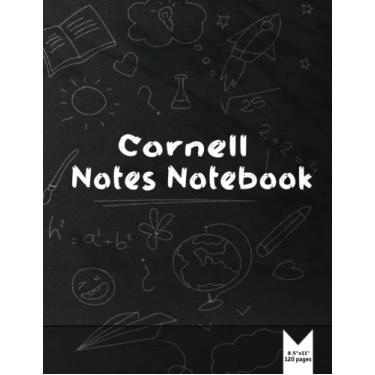 Imagem de Cornell Notes Notebook: Cornell style Notes Notebook taking system for students and business, Large 8.5"x11" 120 pages, simple elegant cover