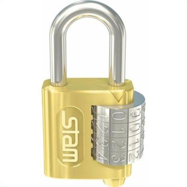 Imagem de Cadeado Segredo Stam 25Mm Zamac 501, Zamac é uma liga metálica compost