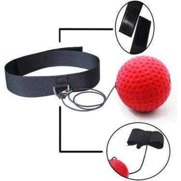 Imagem de Bola De Boxe Treinamento Para Reflexo Com Faixa De Cabeça - Shopmix