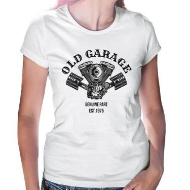 Imagem de Baby Look Old Garage Genuine Part Est.1975 - Foca na Moda, Branco, M