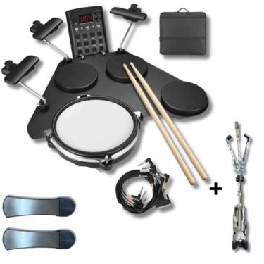 Imagem de Bateria Eletrônica Portatil Seven CPD-1000 + Suporte - Seven Guitars