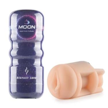 Imagem de Cup Moon Ecstasy Masturbador Vagina Vibratório, Realista, Para Prazer Intenso e Confortável