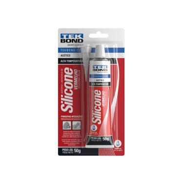 Imagem de Silicone Acético Vermelho 50gr Alta Temperatura - Tekbond