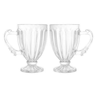 Imagem de Jogo 2 Xícaras De Café Vidro Transparente Imperial Cristal 100ml Lyor