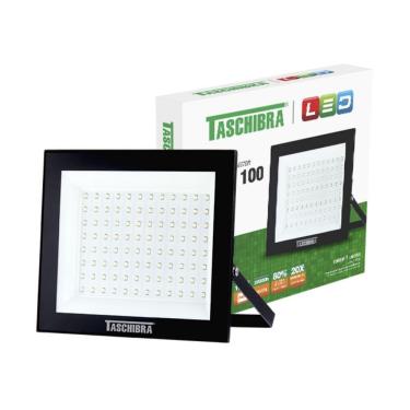 Imagem de Refletor Led Tr Slim 100w 3000k Preto Taschibra