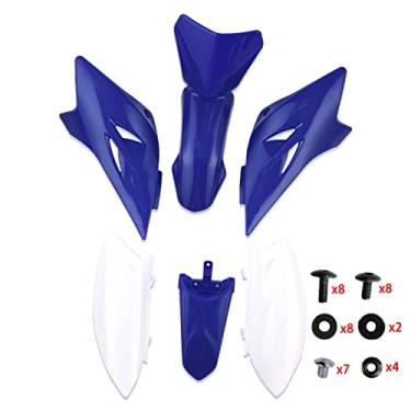 Imagem de CLEO Kits De Carenagem Plástico Para Para-Lamas E Peças Reposição Ttr50 Ttr50E 2006-2016 Pit Dirt Bike (Azul)