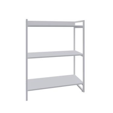 Imagem de Estante Kuadra 80x40x104cm C/03 Prateleiras Branco Chess / Est.branca Branco Chess / Est.branca