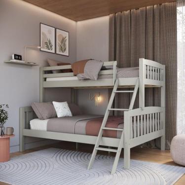 Imagem de Beliche Casal e Solteiro em Madeira Maciça Twink - B&B