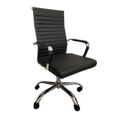 Imagem de Cadeira de Escritório Presidente Giratória Esteirinha Confort Preta