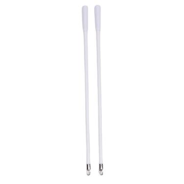 Imagem de AUNMAS 2pcs White Blind Wands Substituição As Persianas Verticais Grudam Com a Alça do Gancho para As Hastes de Inclinação de Fibra de Vidro do Abridor de Janelas (43,2 cm / 17in)