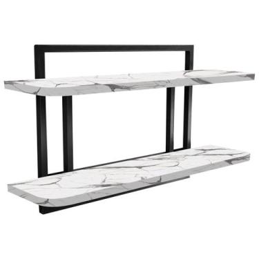 Imagem de Prateleira De Parede Nicho Estilo Industrial Decoração Sala Quarto Esc