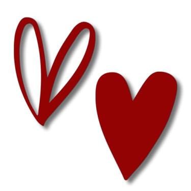 Imagem de Vineland Decoração de parede de coração de metal, esculturas de parede minimalistas vermelhas para sala de estar, quarto, banheiro, cozinha, presentes de inauguração, 15 x 19 cm, conjunto com 2