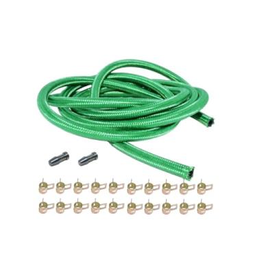 Imagem de Lizixny Kit de linha de retorno de injetor de combustível diesel serve para GM 6,2L 6,5L linha 1,8 m 2 plugues 20 grampos, substitui GM19001-VT U19001-VT