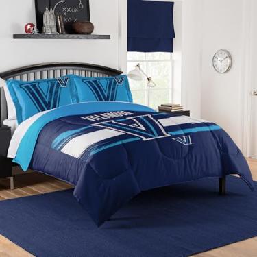 Imagem de Conjunto de edredom Villanova Wildcats – Roupa de cama Wildcats para dormitórios, quartos de hóspedes, trailers, portas traseiras e decoração de dia de jogo Villanova, casal/queen