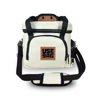 Imagem de Frasqueira Térmica Daily Marmiteira Lancheira Divisórias C/alça Ombro (ROSE GOLD)