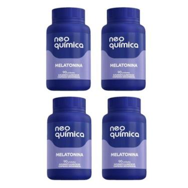 Imagem de Kit 4 Suplemento Melatonina Com 90 Comprimidos - Neo Química