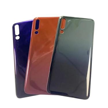 Imagem de SHOWGOOD Capa de bateria para Huawei Honor Magic 2 com logotipo da moldura da lente da câmera para Huawei Honor Magic 2 (preta, sem lente)