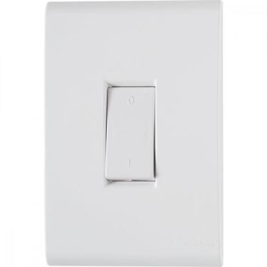 Imagem de Conjunto 4x2 com 1 Interrup Bipolar Tramontina Liz 10A 250V