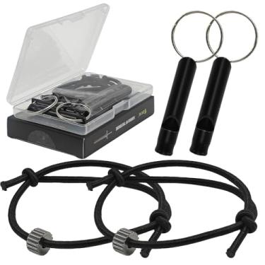 Imagem de AOKYE Pulseira de sobrevivência tática de grau militar – disjuntor de vidro de carboneto de tungstênio de fibra de carbono EDC, pulseira elástica antidestacamento para fuga de emergência de carro