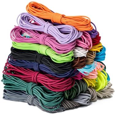 Imagem de Aegero Cordão elástico elástico, corda elástica de 1,2 cm x 6,5 m, corda elástica para caiaque, cabos de choque, para projetos de bricolage, lona de amarrar dossel dossel tenda de acampamento pátio de