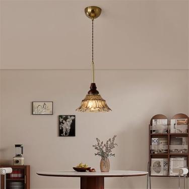 Imagem de Luminária pendente contemporânea de LED para restaurante, bar estilo francês retrô, balcão, café, quarto, escritório, quarto de hotel, lavabo, corredor e escada (J 1 lâmpada)