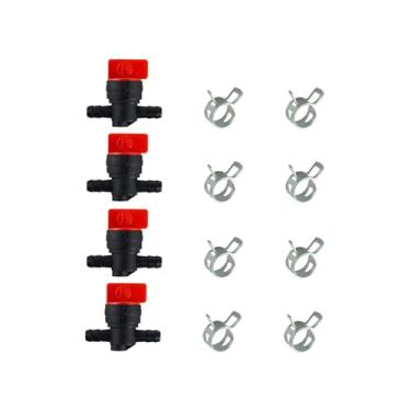 Imagem de Válvula de corte de combustível de gás em linha de 1/10.2 cm para 697947 494768 493960 698183 698181 5019H 5019K 9494768 motor pequeno cortador de grama trator, para JD AM107340 AM3668 141 40 Pacote