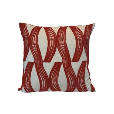 Imagem de Almofada Linho Cru Com Bordado Kilim Ocre 03 52X52cm - Decortextil NA