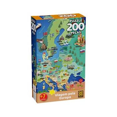 Imagem de Quebra-cabeça 200 peças Viagem pela Europa