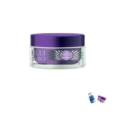 Imagem de Genérico Kit Blue Shock Cleansing Balm, Removedor de Maquiagem, Loção de Limpeza Facial, 50 x 50 x 50 cm, Pele Normal, 1 Conjunto