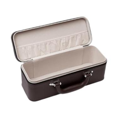 Imagem de LCSVCCXA Caixa Organizadora de Joias, Expositor de Pulseiras com Alça, Elegante E Espaçosa, com Fecho de Zíper. Ideal para Joias E Pulseiras, CafÉ