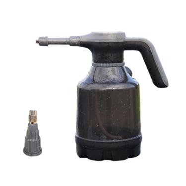 Imagem de Fenteer Pulverizador de espuma elétrico de 2,5L para lavagem de carros, pulverizador de jardim recarregável multifuncional portátil para limpeza de jardins e, Bocal Cinza E Preto