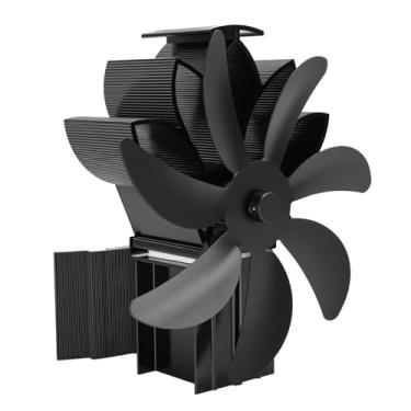 Imagem de Depisuta Ventilador de Fogão a Lenha Alimentado por Calor, Ventilador de Lareira de 7 Lâminas, Térmico Não Elétrico Ativado por Calor para Fogão a Lenha/queimador de Toras,
