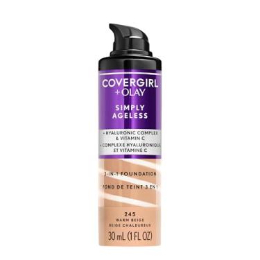 Imagem de CoverGirl + Olay Simply Ageless 3-in-1 Liquid Foundation - # 245 Warm Beige by CoverGirl for Women -