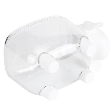 Imagem de GLOGLOW Caixa de Armazenamento Caixa de Cotonete, Suporte Organizador para Acessórios de Maquiagem e Material de Escritório, Capa Transparente, 5,1 X 3 X 3,1 Polegadas Cute Cartoon Sheep Cotton Nan (cordeiro branco)