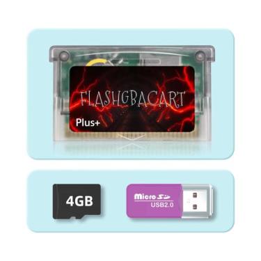 Imagem de Cartucho GBA REMANK V1.5 Com Mais De 100 Jogos Retrô RTC 1M Flash Comp