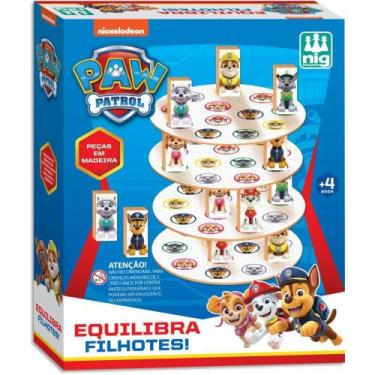 Imagem de Brinquedo Patrulha Canina Equilibra Filhotes com Blocos e Placas de Ma
