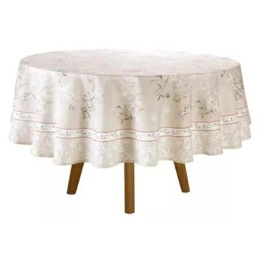 Imagem de Toalha De Mesa Redonda 8 Lugares Dohler Impermeavel Renova Cor Adele