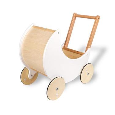 Imagem de Baby Walker BOXOB Moon Shape de madeira com carrinho de brinquedo de b