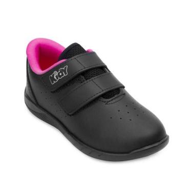 Imagem de Tênis Kidy College Infantil KD22-08800, Preto, Pink, 32