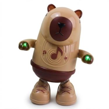 Imagem de KabiBala Dance Capivara Pop, Brinquedo Interativo com Dança, Música, Luzes LED e Repete Fala, Plástico ABS, 19,5cm, 3 Anos+