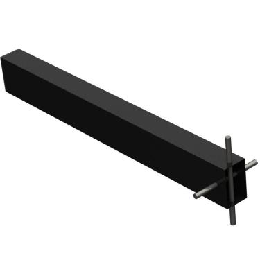 Imagem de Suporte Pia Chumbar Bancada Mesa 40 Cm Preto