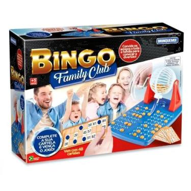 Imagem de Bingo Infantil Jogo Brinquedo Briquemix Globo C/ Manivela 48 Cartelas 