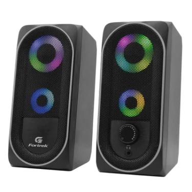 Imagem de Caixa De Som Fortrek Multimídia Gamer Black Hawk, RGB, P2, Alimentação USB, Preto