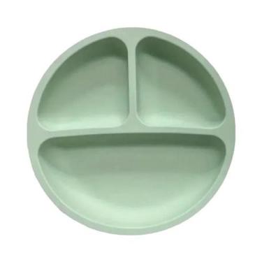 Imagem de Conjunto De Prato Dividido De Silicone Para Crianças E Tigela Para Lan
