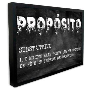 Imagem de Quadro Motivacional Propósito - TACOLADO PAPEL DE PAREDE, 40 x 60cm